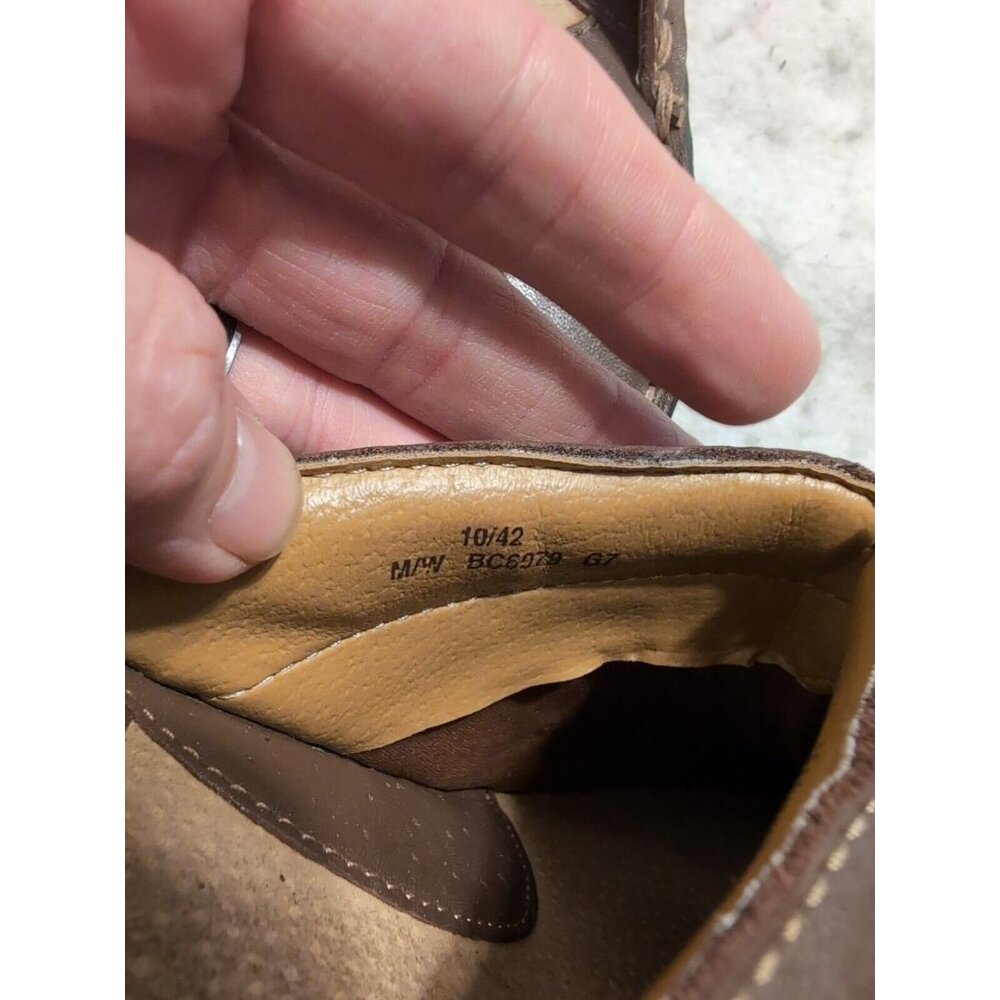 Born B.O.C Brown Leather Slip On Mules Women's Size 10 - Picture 6 of 10